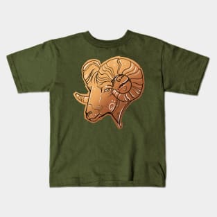 Aries ram design Kids T-Shirt